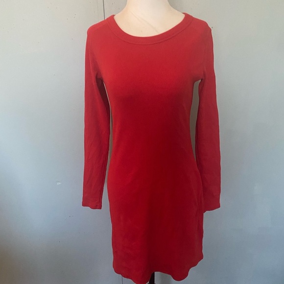 Everlane The Ribbed Red mini dress - Picture 10 of 13